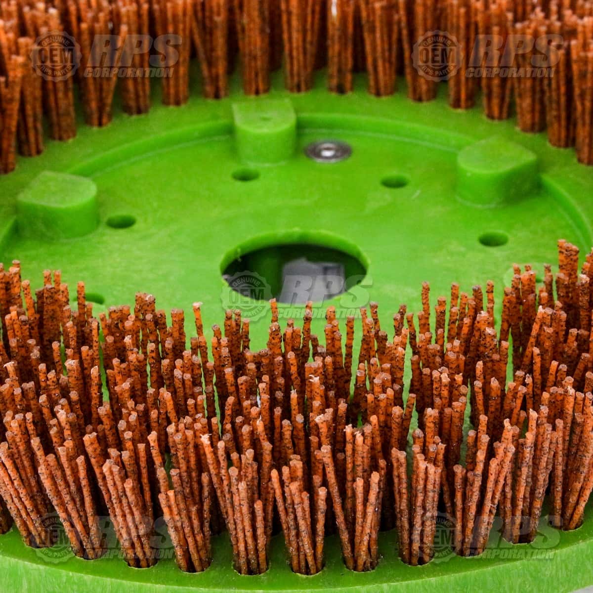 15-382SS - Brush, Super-Grit, 15" , 8-Lobe Green 