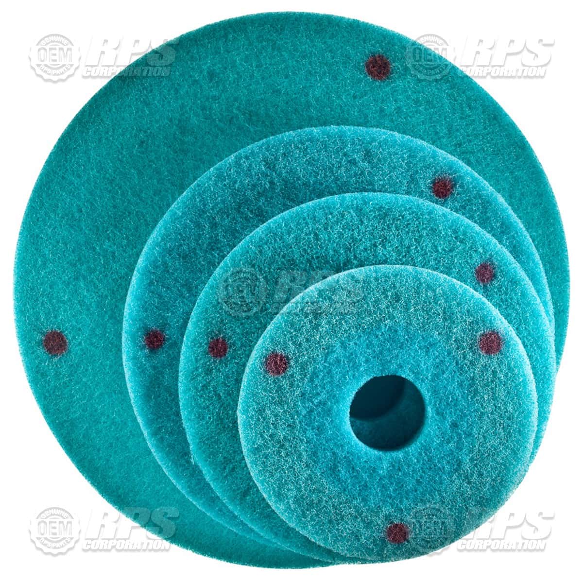 15-DP6000 - Diamond Pads, 15",Green 6000 Grit (Case of 2) 