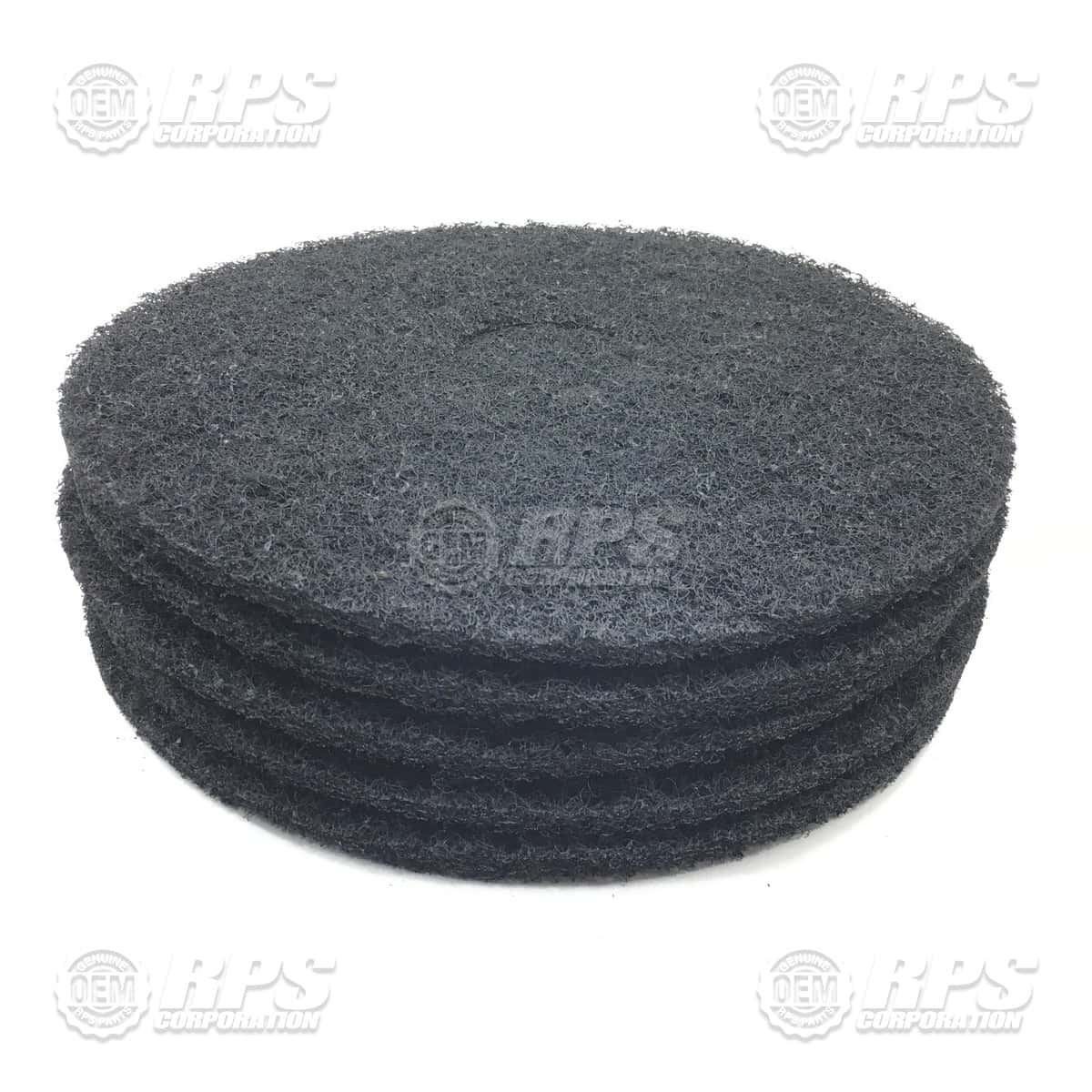 16-422B - Floor Pads, 16" Black - Case of 5 pads ea