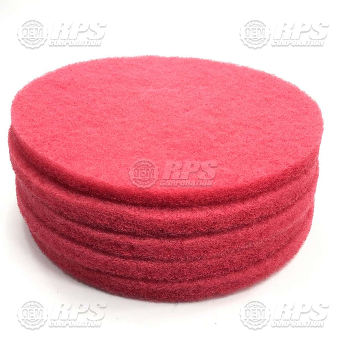 16-422R - Floor Pads, 16" Red - Case of 5 pads 