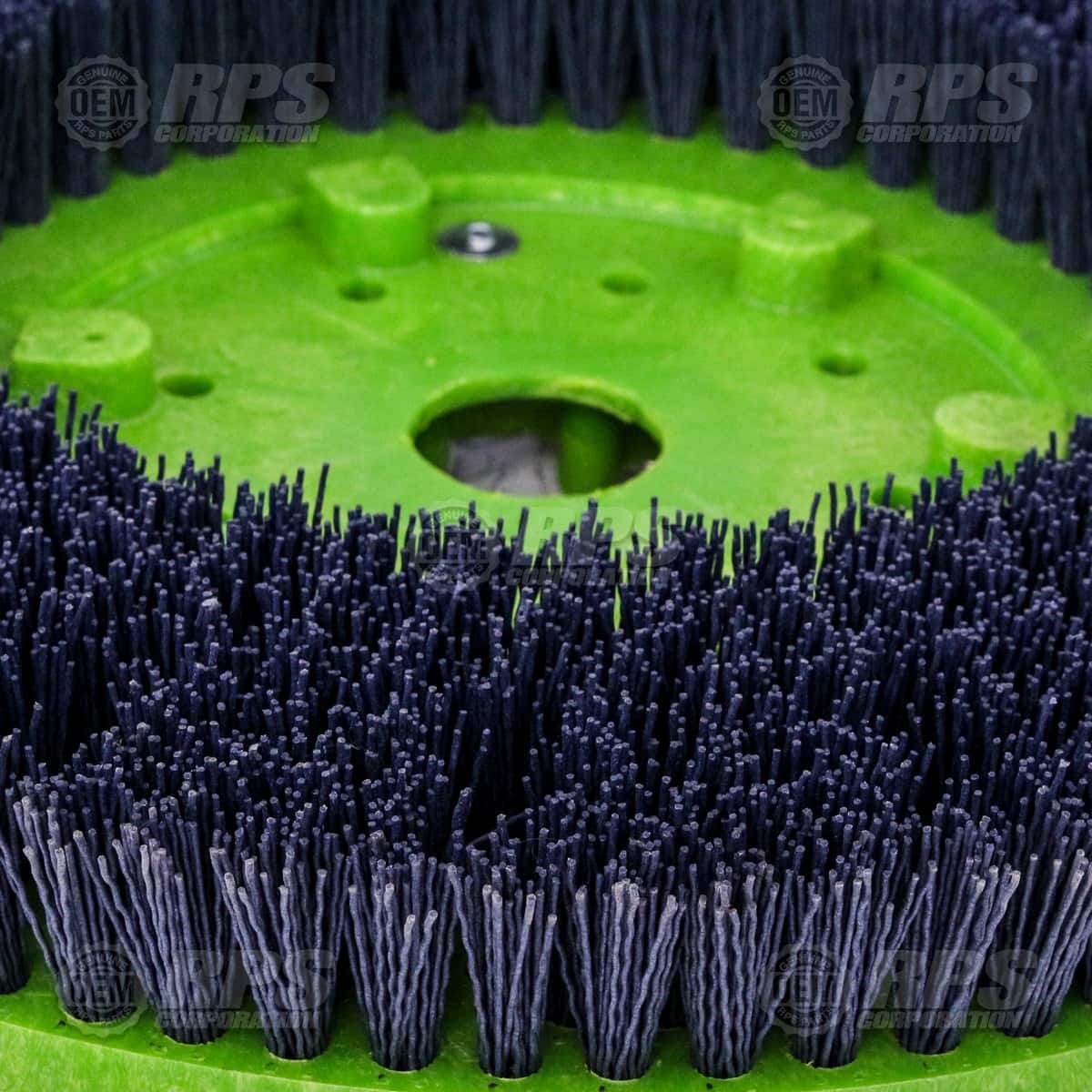 23-382C - Brush,Midi-Grit,23", 8-Lobe Green 