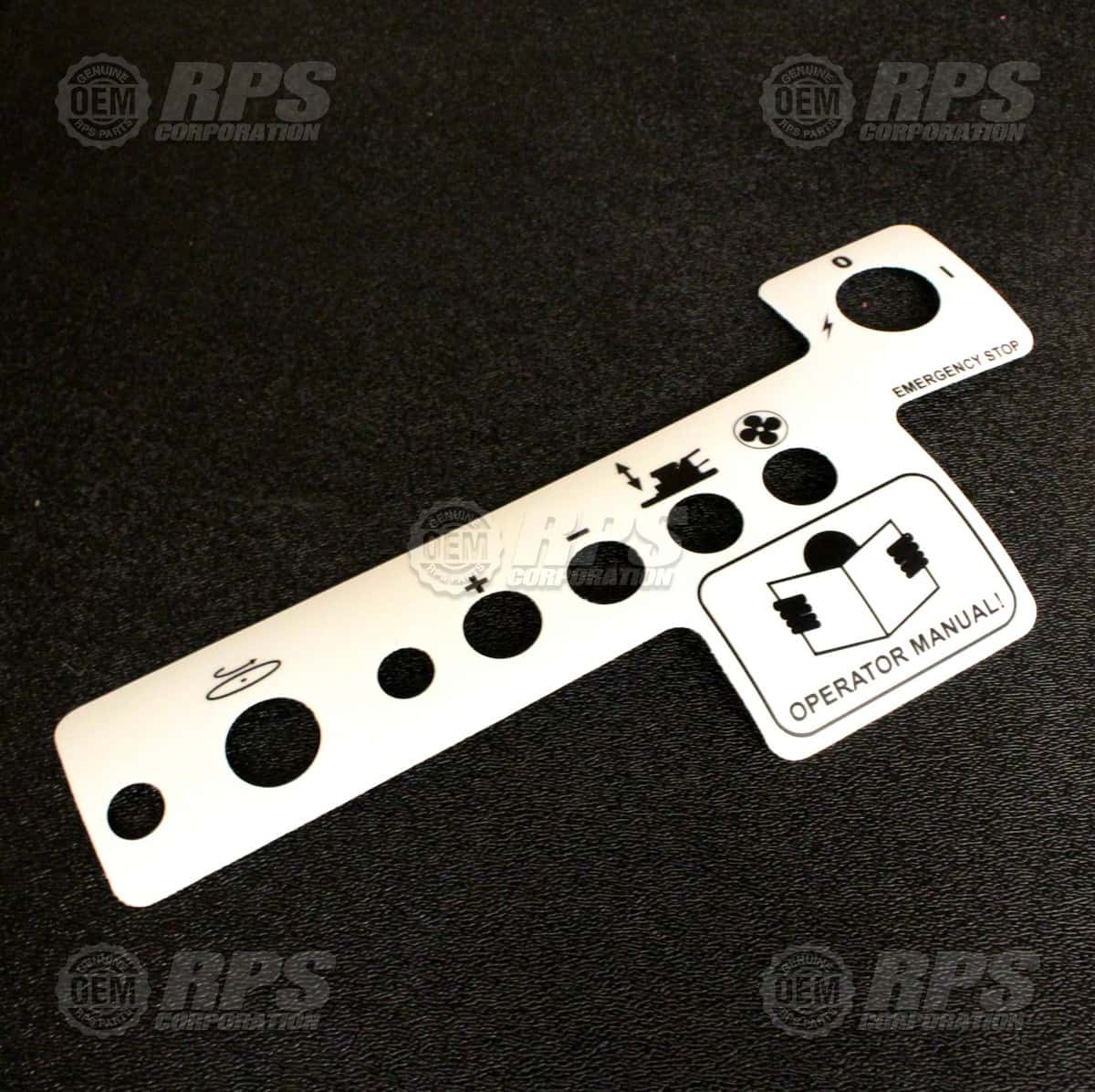 255-1500 - Decal, Control Panel Front 255 