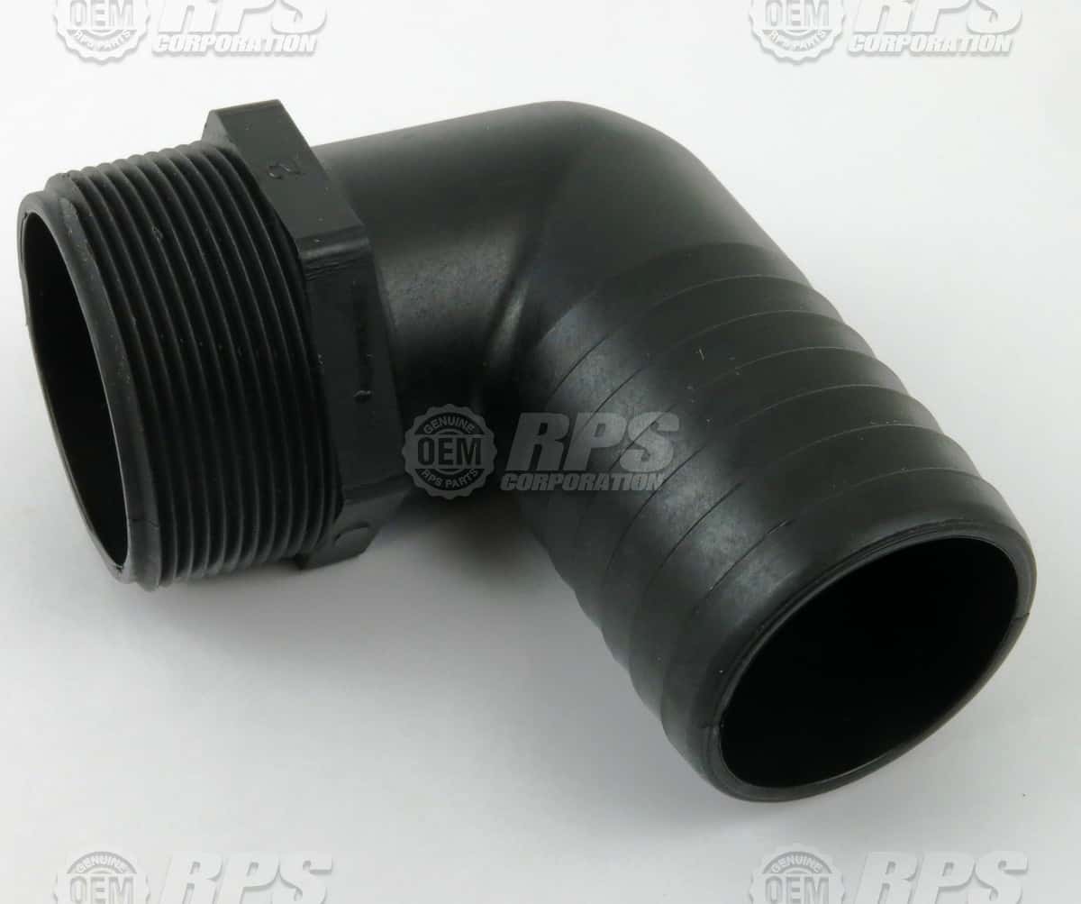 290-7040 - Elbow,2"MNPTx2"Barb Black 