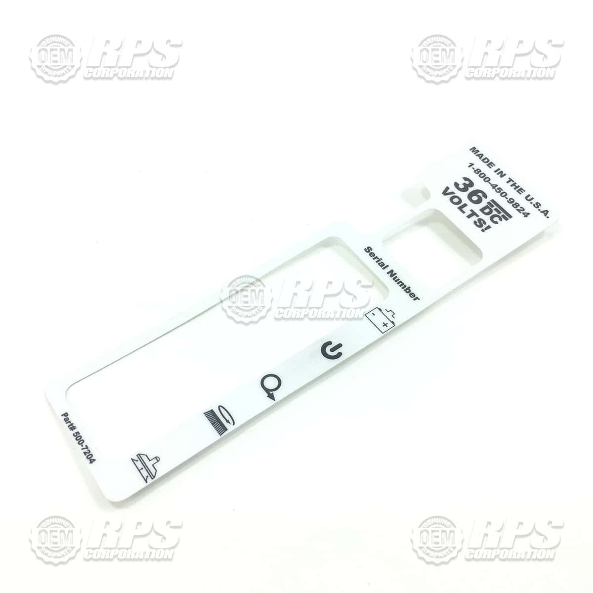 500-7204 - Decal, Meter 