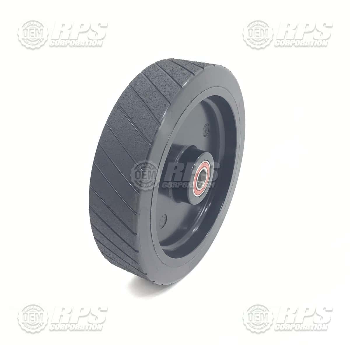 600-6185G - Wheel Assembly,Rear,Poly,2.7 W Black Poly, 65 ShA Double Bearing, Treaded