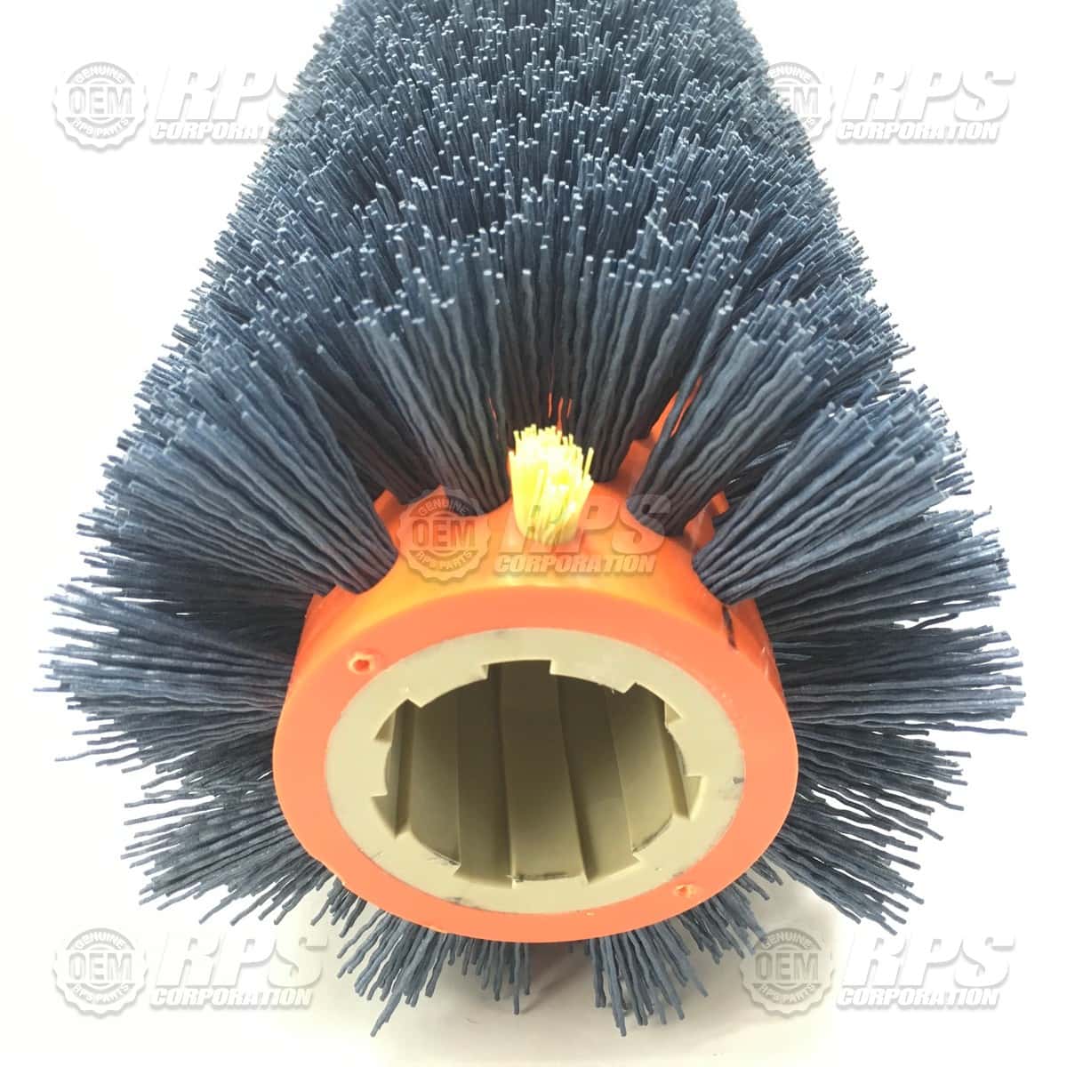 75-246C - Brush, Cyl, 24, Midi-Grit, 7-Spline Orange 