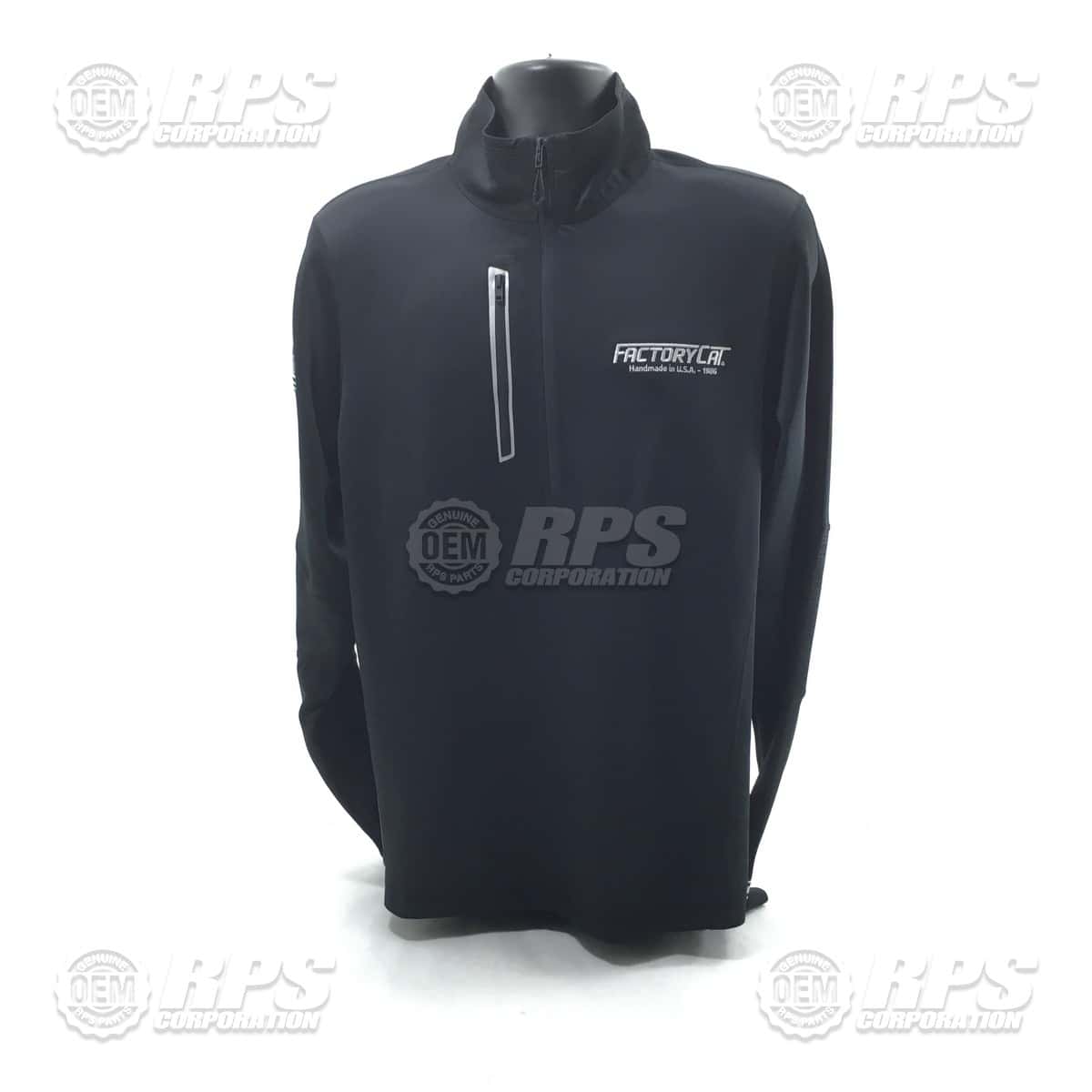 FC-PULLOVER-M - Factory Cat Pullover, 1/4 Zip, Medium 