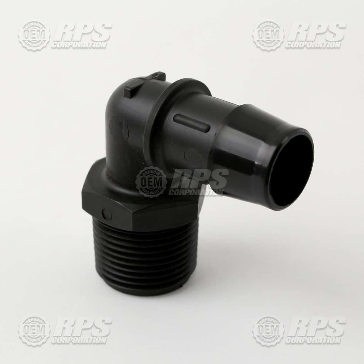 H-04907 - Fitting,3/4"Barbx3/4"MNPT Nylon Elbow