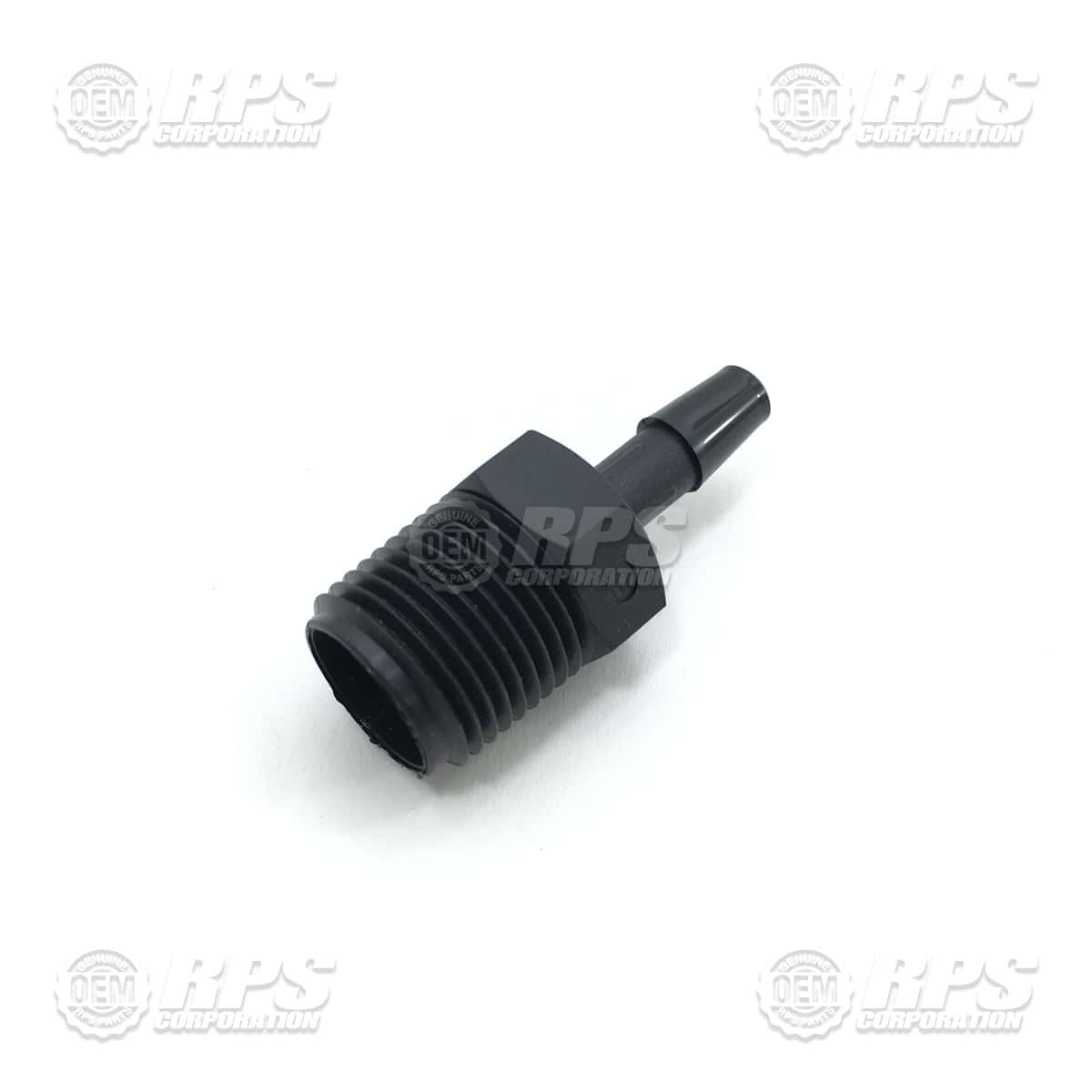 M-5463K447 - Fitting,3/8"NPTx1/4"Barb Black