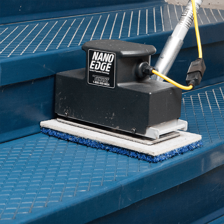 Tomcat floor scrubber showcasing its cleaning power