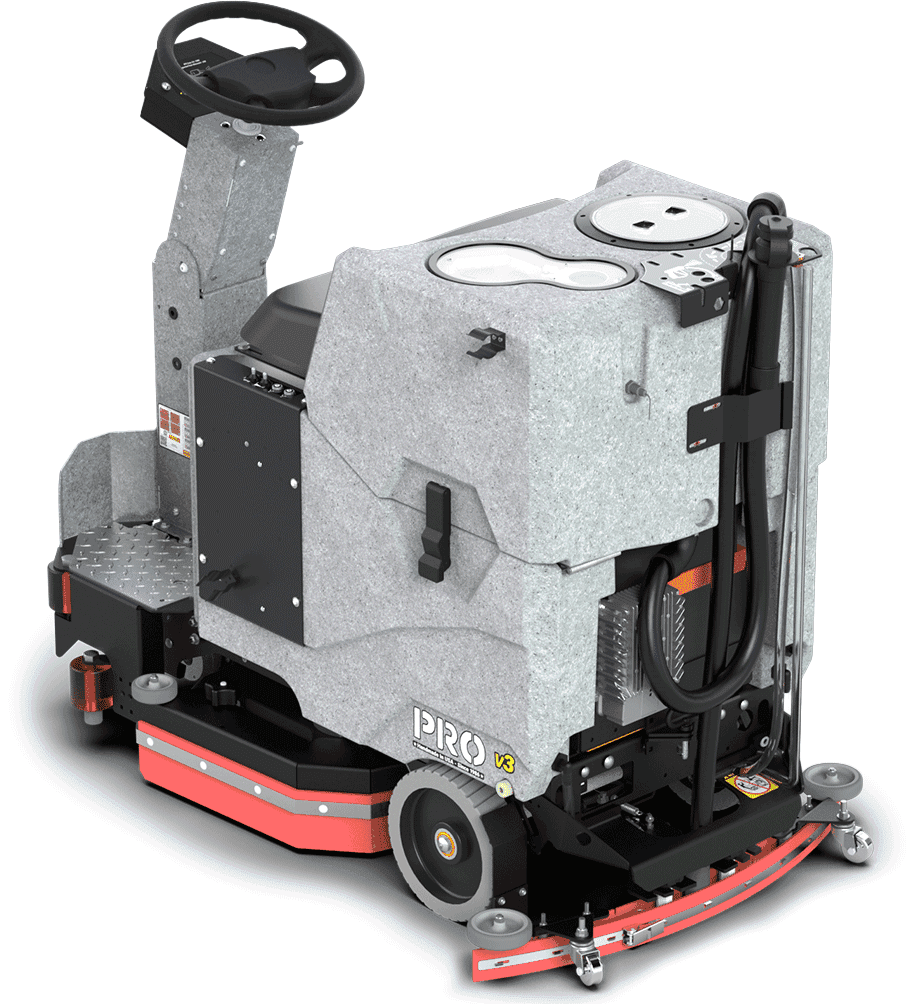 Tomcat floor scrubber showcasing its cleaning power